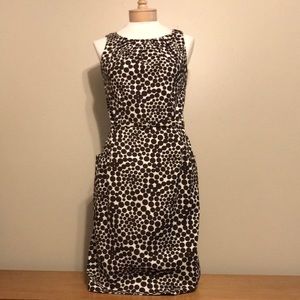 London Times brown and beige pocket dress